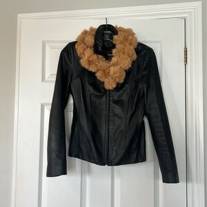 Tan fur scarf
